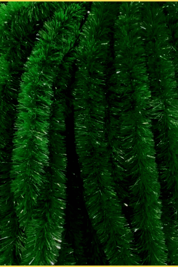 Dây Chồn Xanh, Dây Thông Đuôi Chồn Trang Trí Noel, Trang Trí Tết Loại Dày 1.8M Bản 10Cm