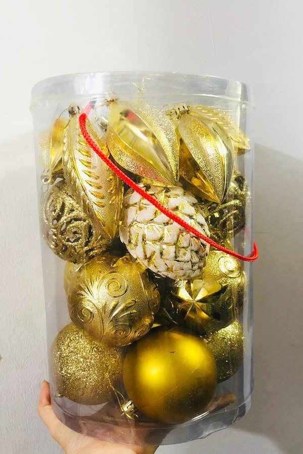 Hộp Phụ Kiện Trang Trí Cây Thông Noel Nhiều Chi Tiết