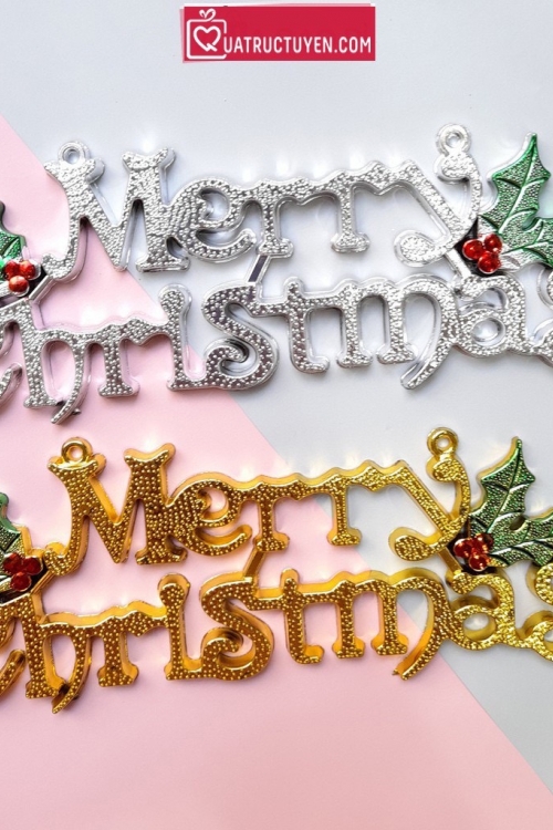 Chữ Merry Christmast cỡ 20cm 30cm 40cm và 50cm
